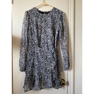 Abercrombie & Fitch Floral Print Long Sleeve Mini Dress - Women's Size S